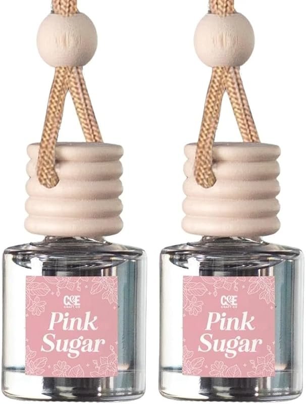 C&E Craft Co Pink Sugar Hanging Car Diffusers