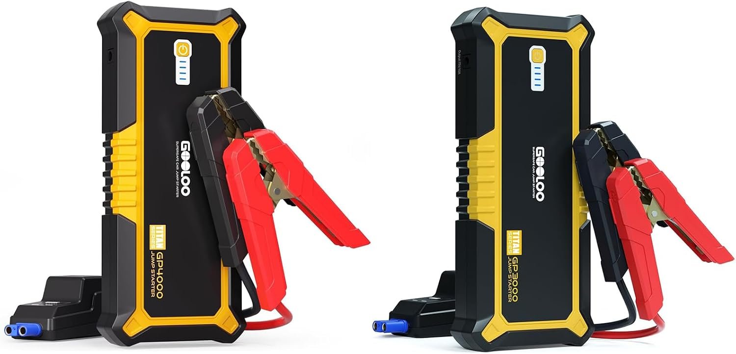 GOOLOO GP3000 and GP4000 jump starters