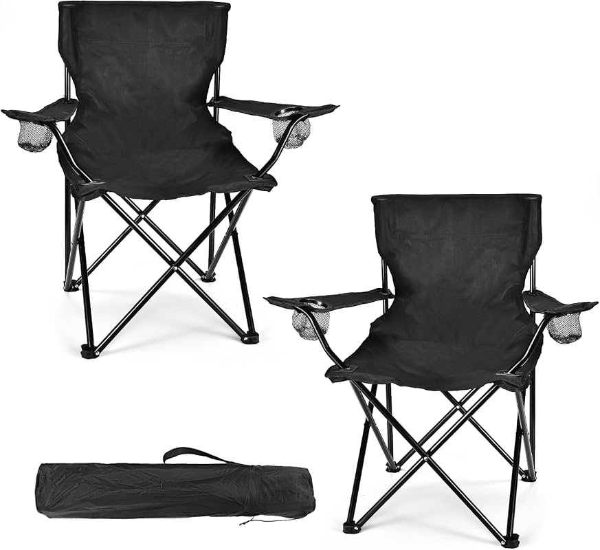 WEIDIORME two-pack lightweight camping chairs
