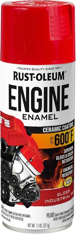 Rust-Oleum Automotive Engine Enamel Spray Paint in Gloss Industrial Red