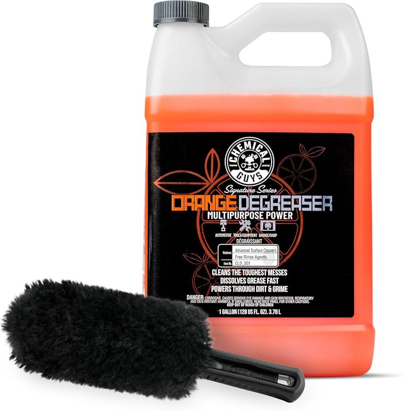 Chemical Guys CLD 201 Orange Degreaser with Gerbil Wheel Brush