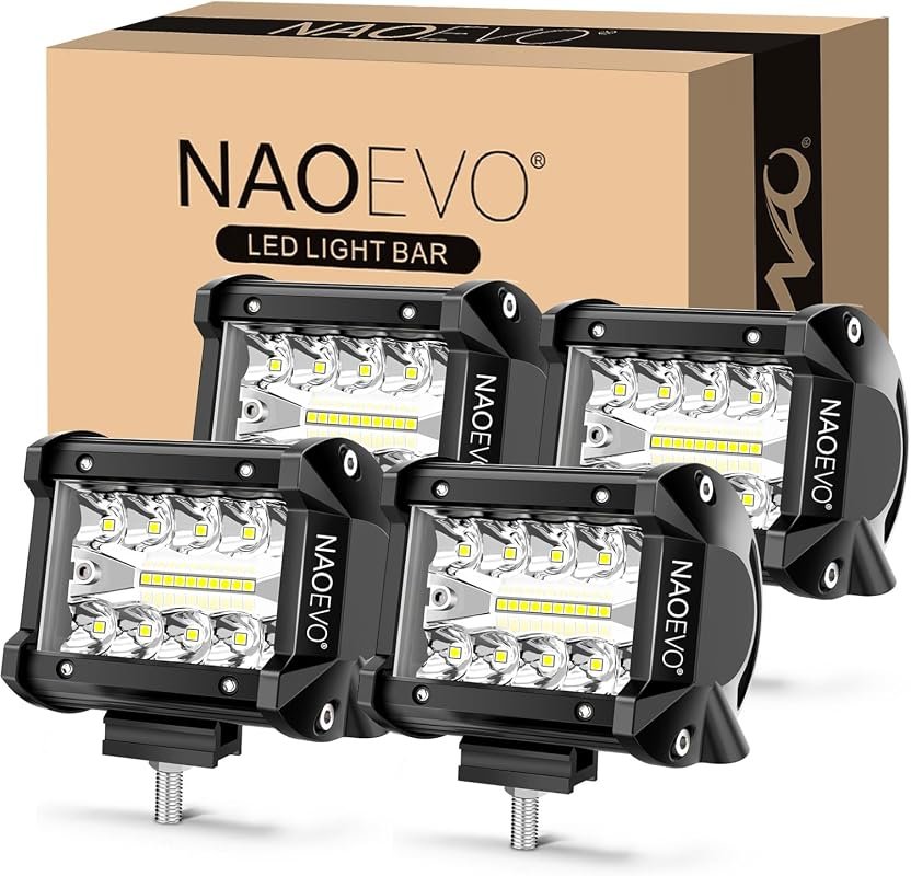 NAOEVO 4-Inch LED Pod Lights four-pack