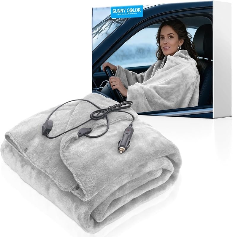 12V Wearable Car Blanket with controller