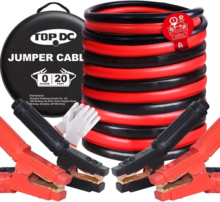 TOPDC 0 Gauge Jumper Cables