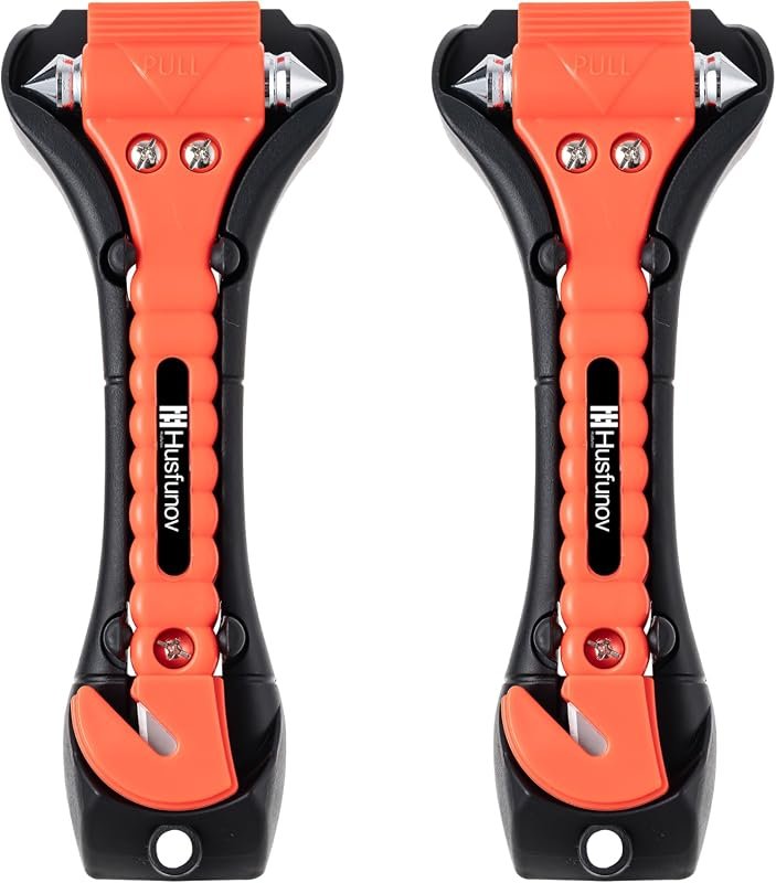 2-in-1 Car Escape Tool with Window Breaker and Seatbelt Cutter