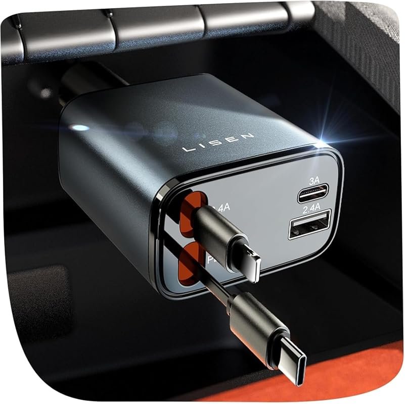 LISEN retractable car charger