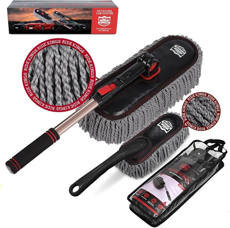 Microfiber Car Duster Kit with Storage Bag