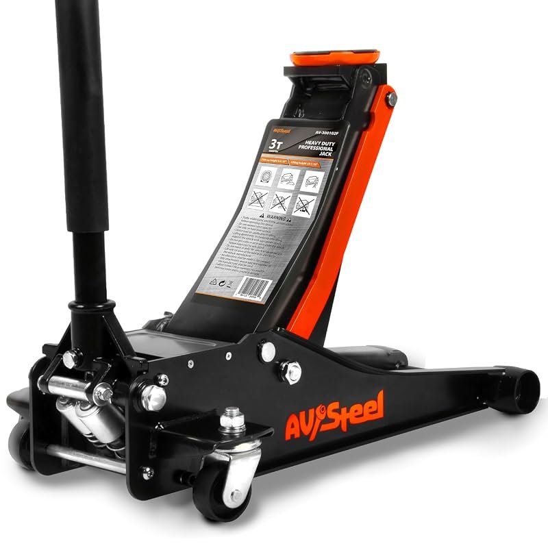 AV Steel 3 Ton Low-Profile Hydraulic Floor Jack