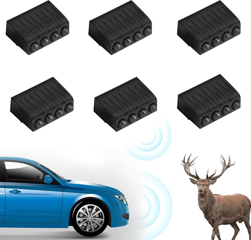 Four-horn deer whistles for vehicles