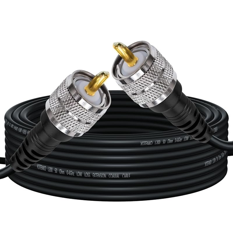 L200 15-foot coaxial cable with PL-259 connectors