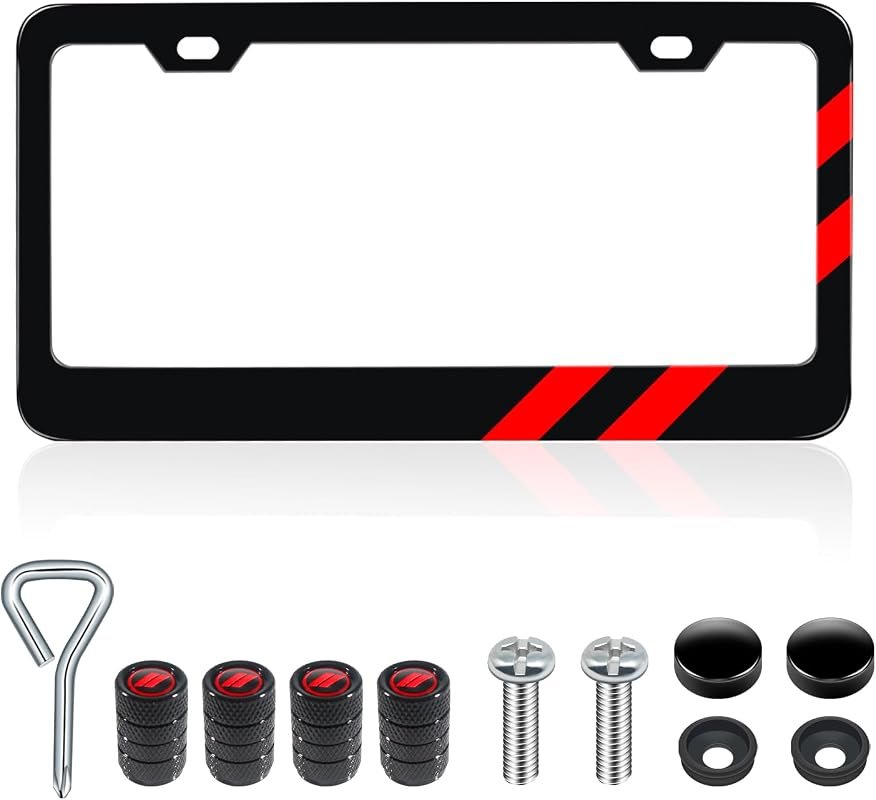 Matte aluminum Dodge Charger license plate frame