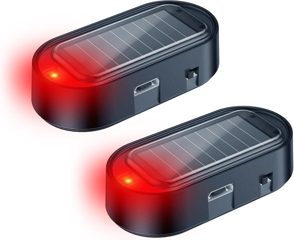 ELECTOP Solar-Powered Dummy Car Alarm