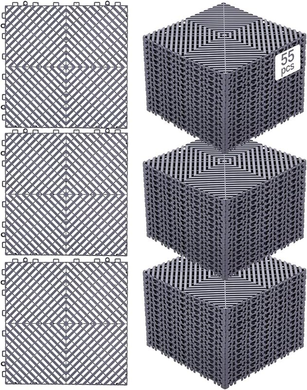 VEVOR Interlocking Drainage Mat garage floor tiles