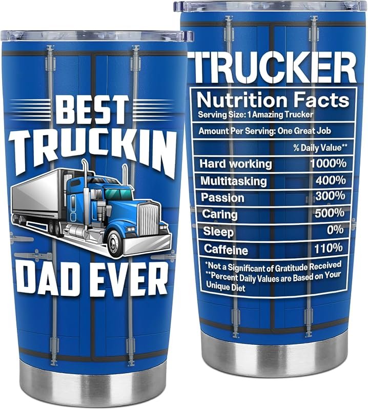 20-ounce Truck Driver Stainless Steel Tumbler