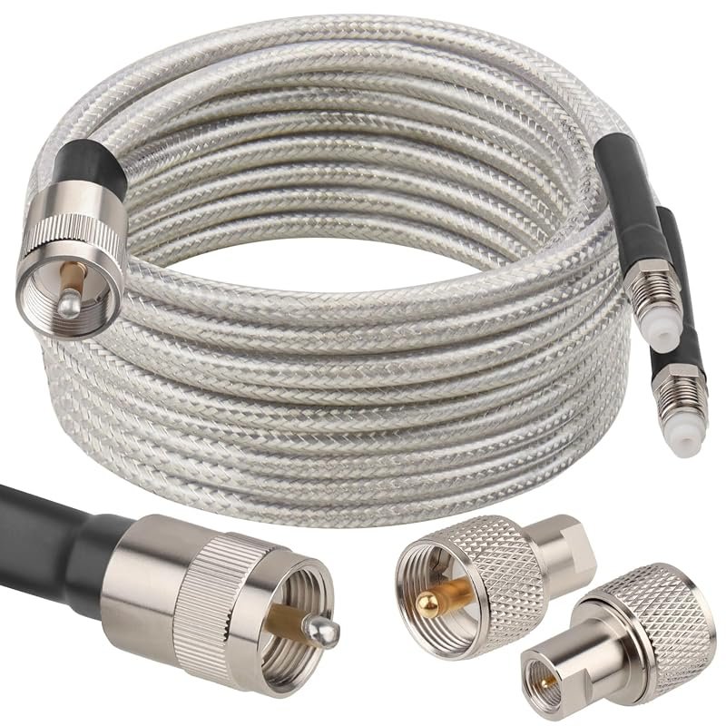 MOOKEERF dual CB antenna coax cable