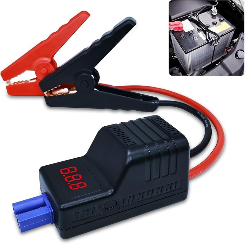EC5 smart jump starter clamps with LCD screen