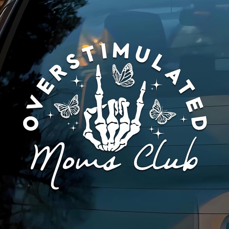 Overstimulated Mom Club Car Decal