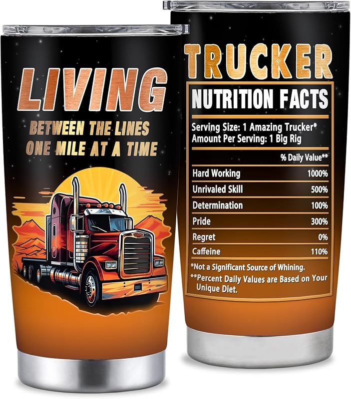 20-ounce Trucker Stainless Steel Tumbler
