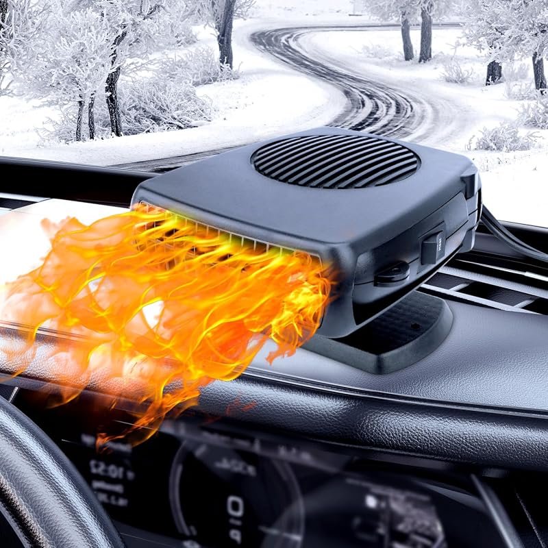 12V 200W portable car heater and windshield defogger