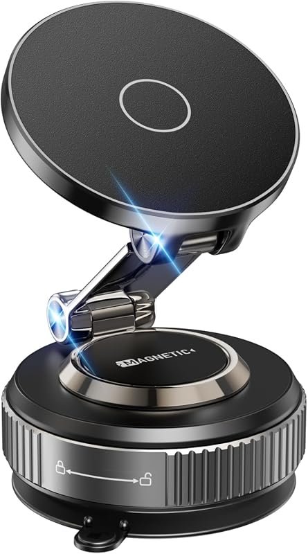 Heavy-duty magnetic car phone mount