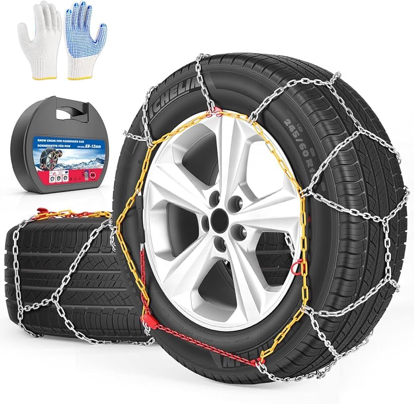 Universal manual-tightening snow chains for cars and SUVs