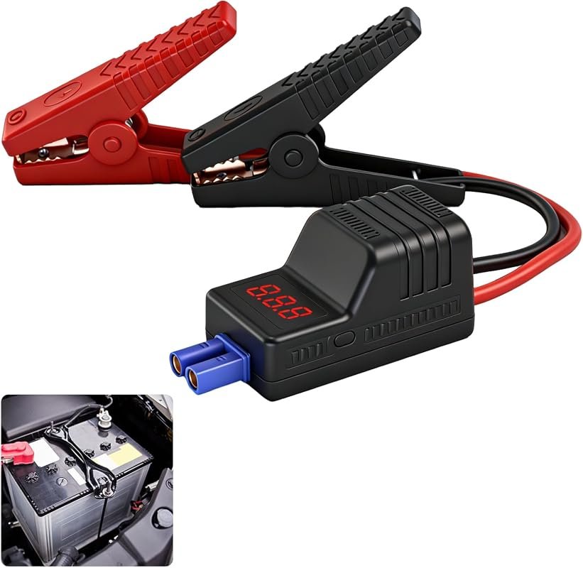 EC5 smart jump starter clamps with LCD display