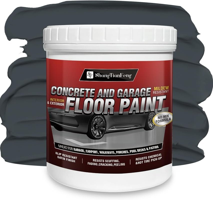 Professional Floor Paint Kit in slate dark gray