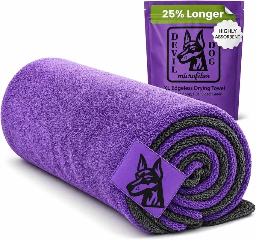 XL twisted-loop microfiber car drying towel