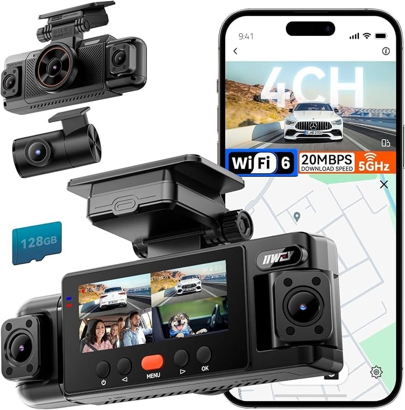 IIWEY N6 four-channel 360-degree dash cam