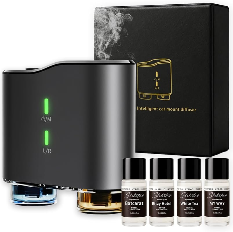 Waterless Car Diffuser Kit with fragrance oils