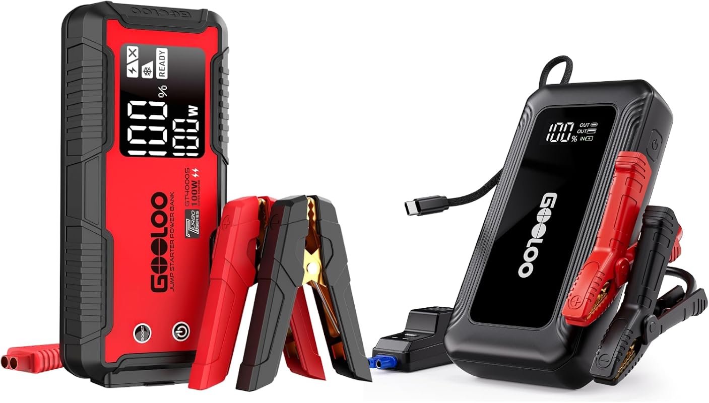 GOOLOO GT4000S and G7 jump starter bundle