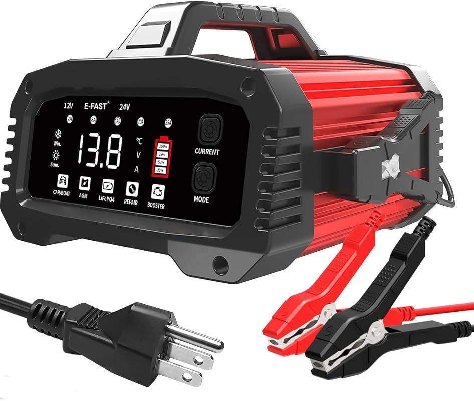 25A Smart Car Battery Charger
