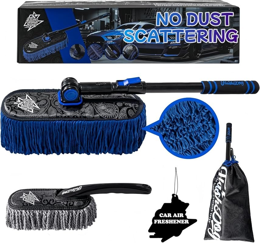 Flash Dog Car Duster with Extendable Aluminum Handle