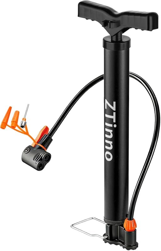 Portable classic bike floor pump