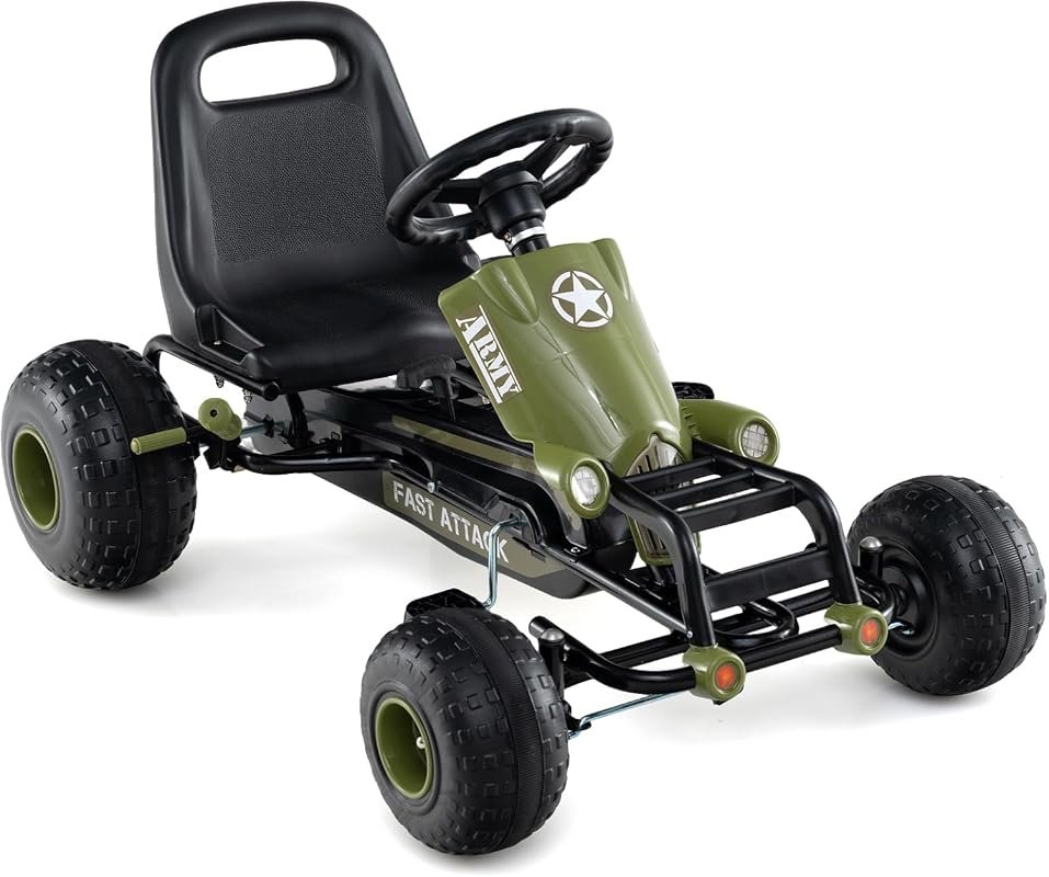 Green Costzon Kids Pedal Go Kart