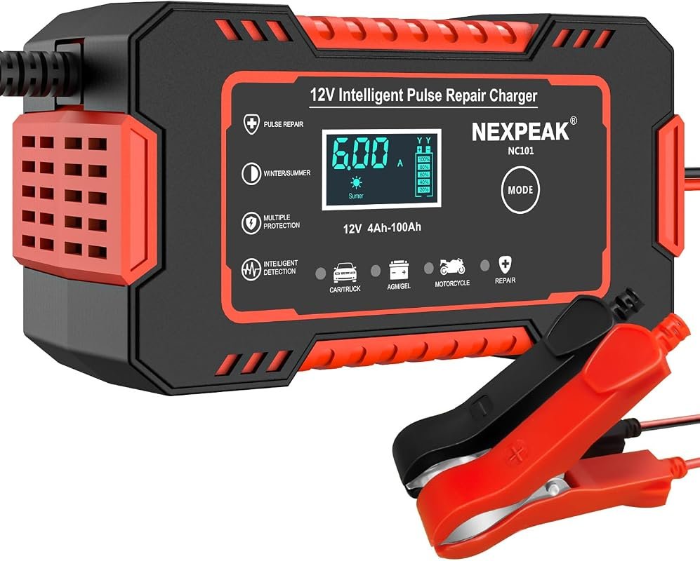 12V 6A smart battery charger and maintainer