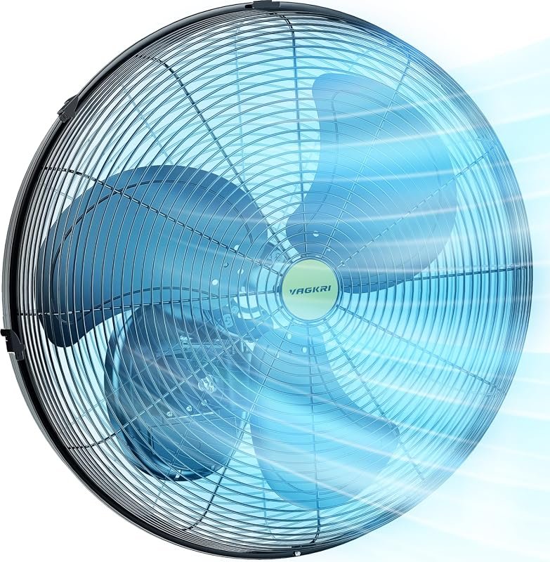 VAGKRI 20-Inch Oscillating Wall Fan