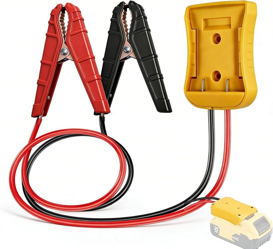 DeWalt 20V jumper cable clamp adapter