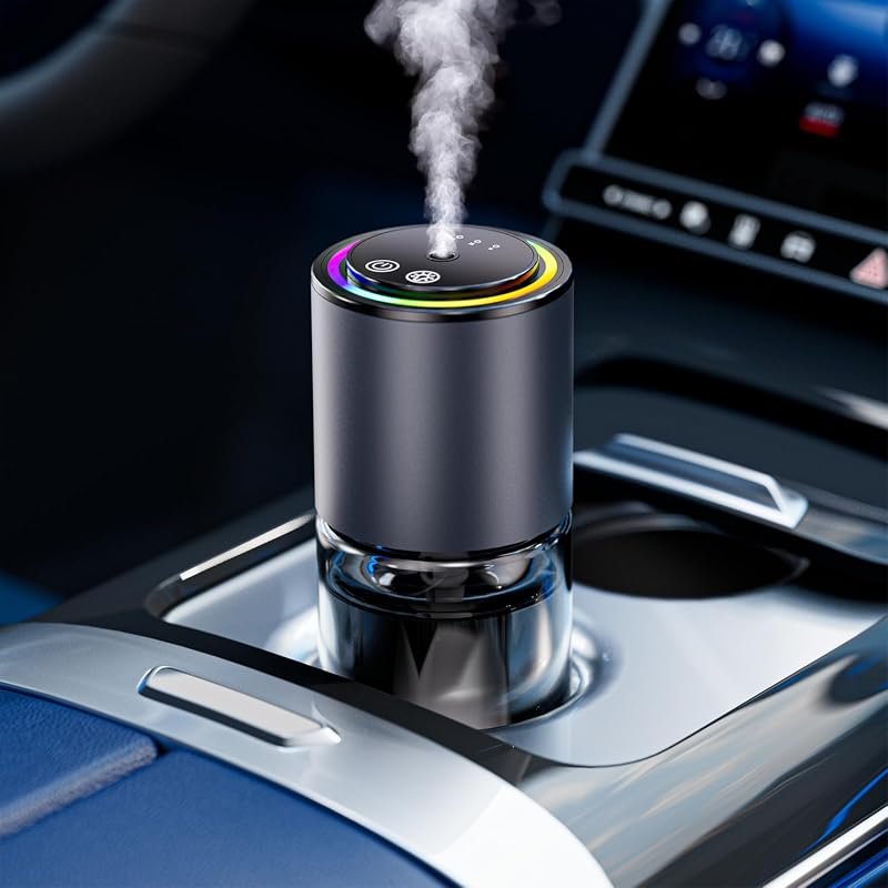 Car Air Freshener Diffuser with RGB Music-Syncing Light