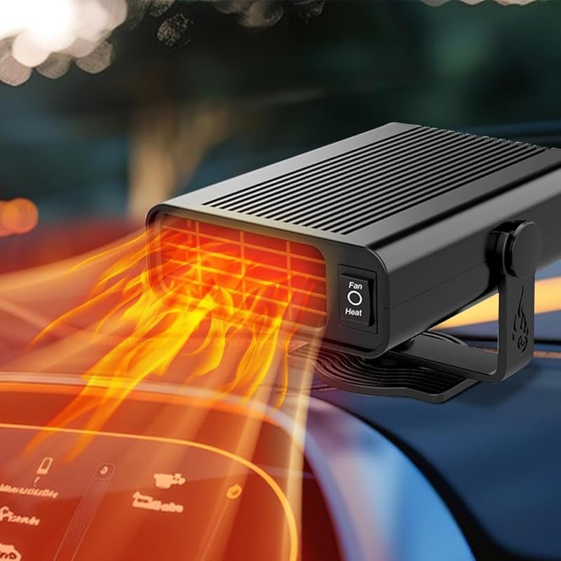 12V 200W portable car heater and windshield defroster