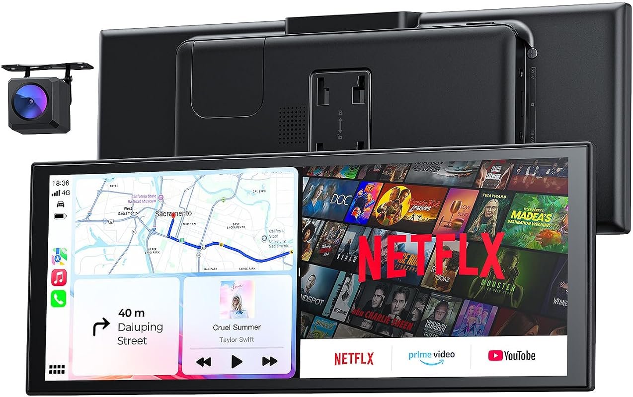 10.26-inch 60FPS wireless CarPlay screen with streaming apps