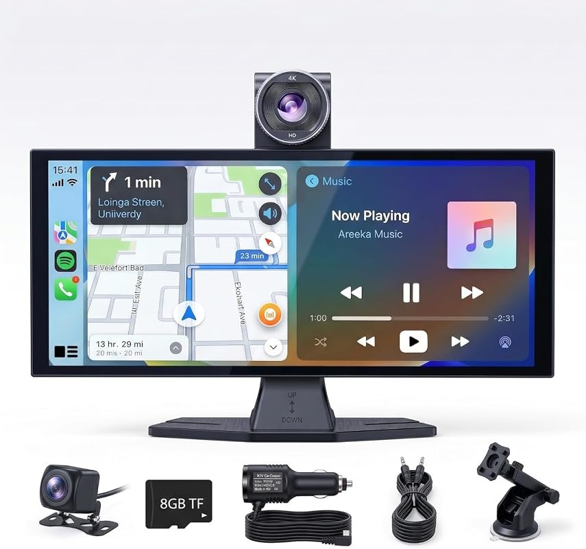 11-inch wireless CarPlay screen with 4K front camera