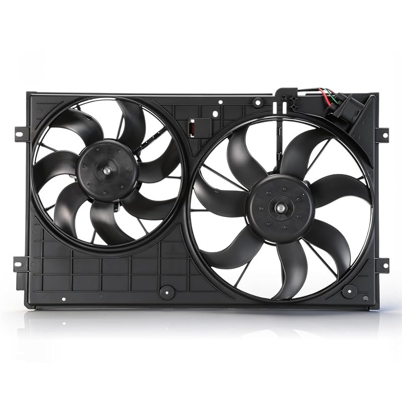GEARLAST dual radiator and condenser cooling fan assembly
