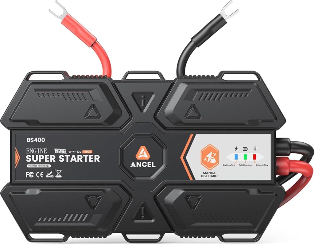 ANCEL BS400 supercapacitor starter with health monitoring