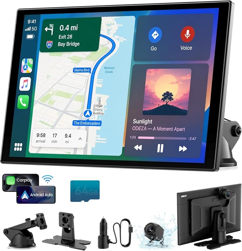 11-Inch Wireless CarPlay Screen with IPS display