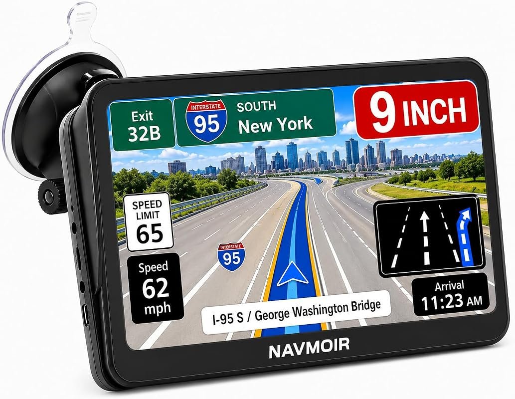 9-Inch Truck GPS Navigator with Lifetime Maps