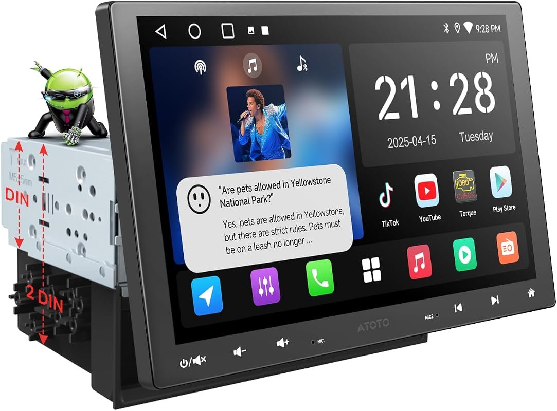 ATOTOZONE A5L 10-Inch floating screen car stereo