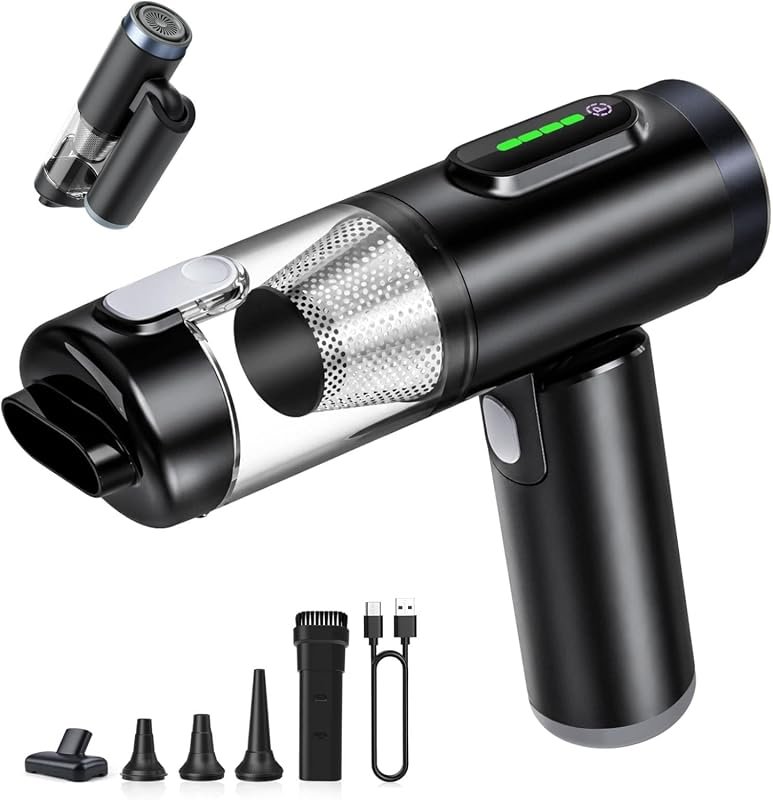 Cordless Handheld Car Vacuum with Vacuum and Blower Modes
