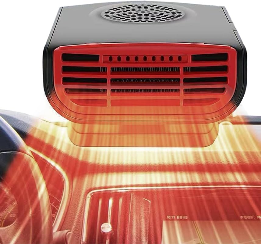 12V 3-in-1 car heater defroster with air purification