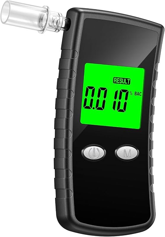 Portable breathalyzer with carrying case